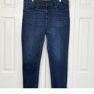 Banana Republic Loose Fit Straight Leg Dark Denim Girfriend Jeans